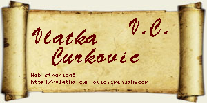 Vlatka Ćurković vizit kartica